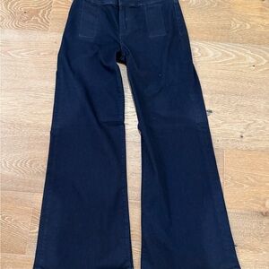 Kut from the Kloth Dark Blue Wide-Leg Jeans size 4